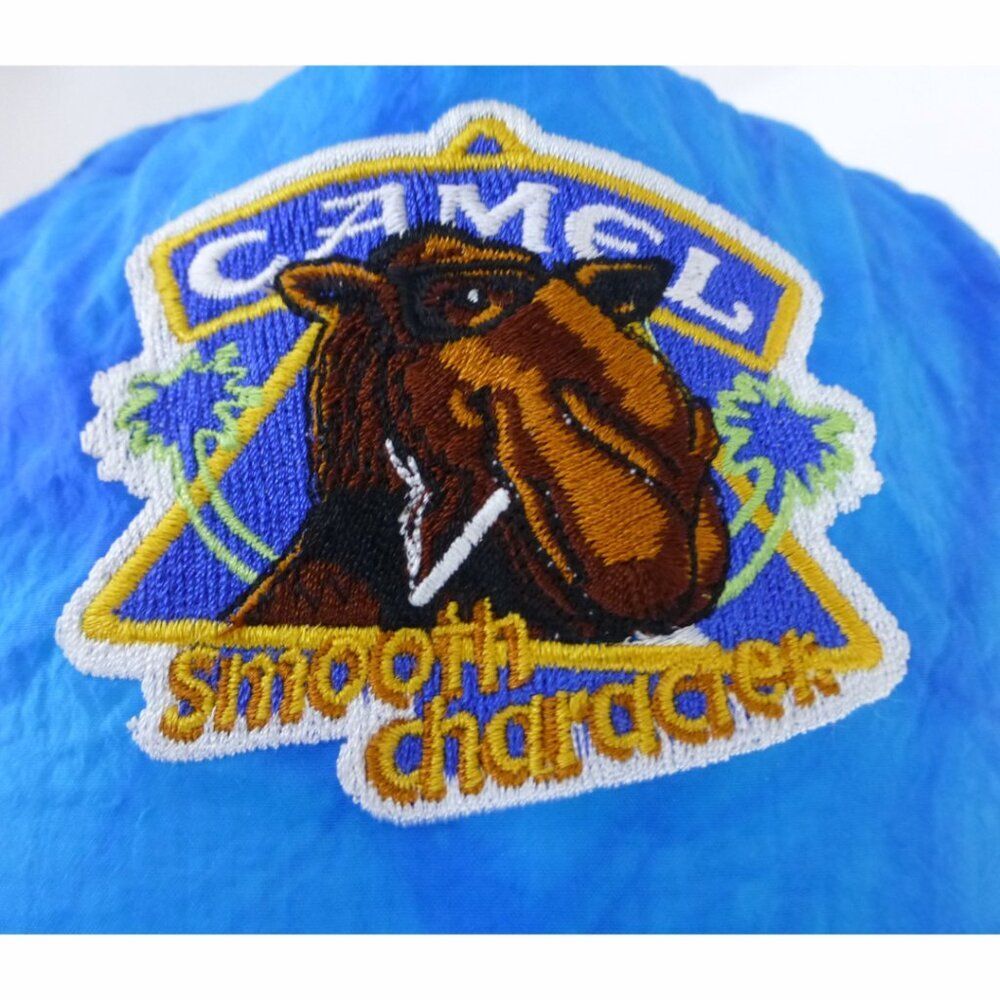 Joe Camel Vintage Blue 100% Nylon Snap Back Hat